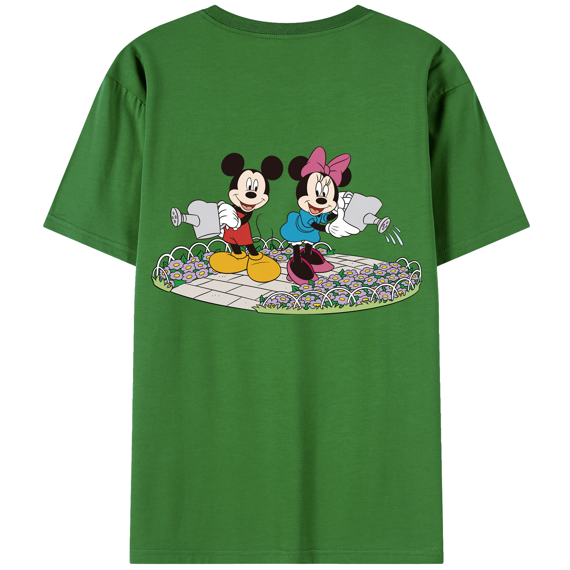 （画像用） ミッキーマウス Mickey Mouse レディース半袖Tシャツ(バックプリント)